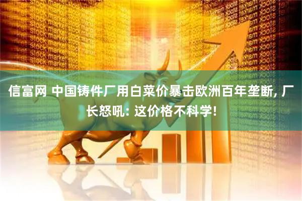 信富网 中国铸件厂用白菜价暴击欧洲百年垄断, 厂长怒吼: 这价格不科学!