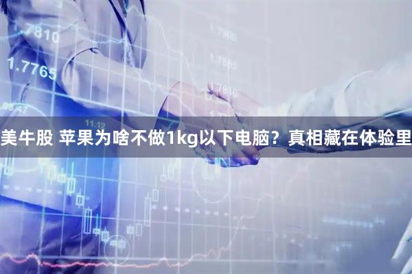 美牛股 苹果为啥不做1kg以下电脑?真相藏在体验里