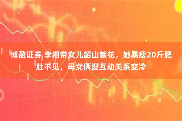 博盈证券 李湘带女儿韶山献花，她暴瘦20斤肥肚不见，母女俩没互动关系变冷