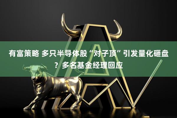 有富策略 多只半导体股“对子顶”引发量化砸盘？多名基金经理回应